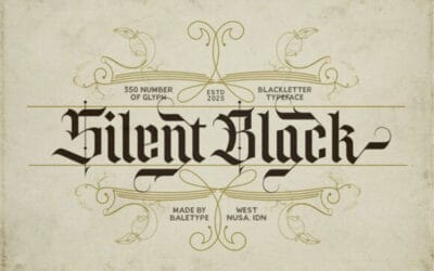 Silent Black Font