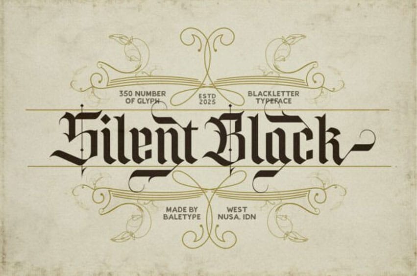 Silent Black Font