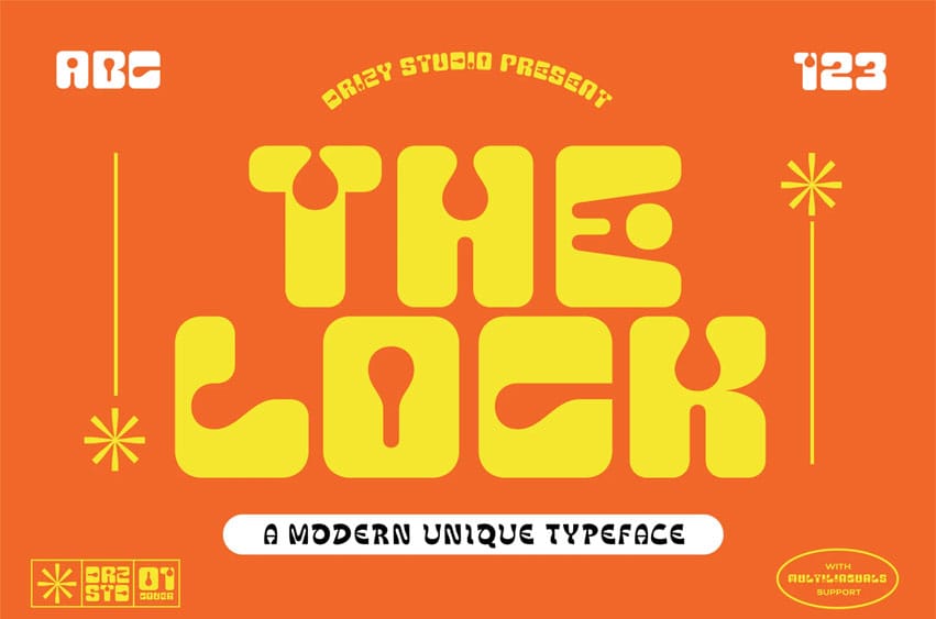 The Lock Font