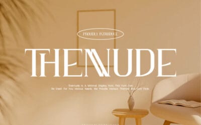 Thennude Font