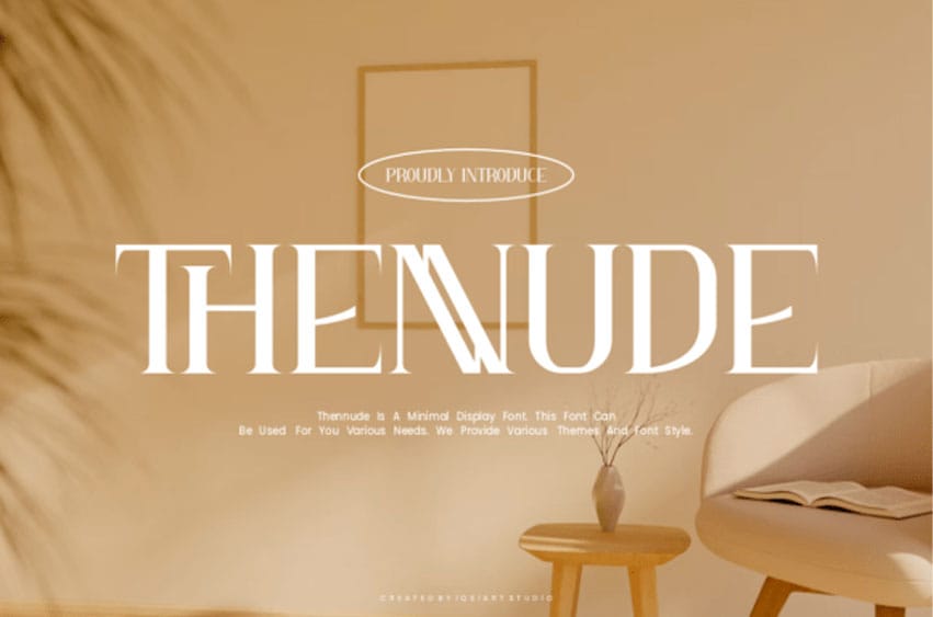 Thennude Font
