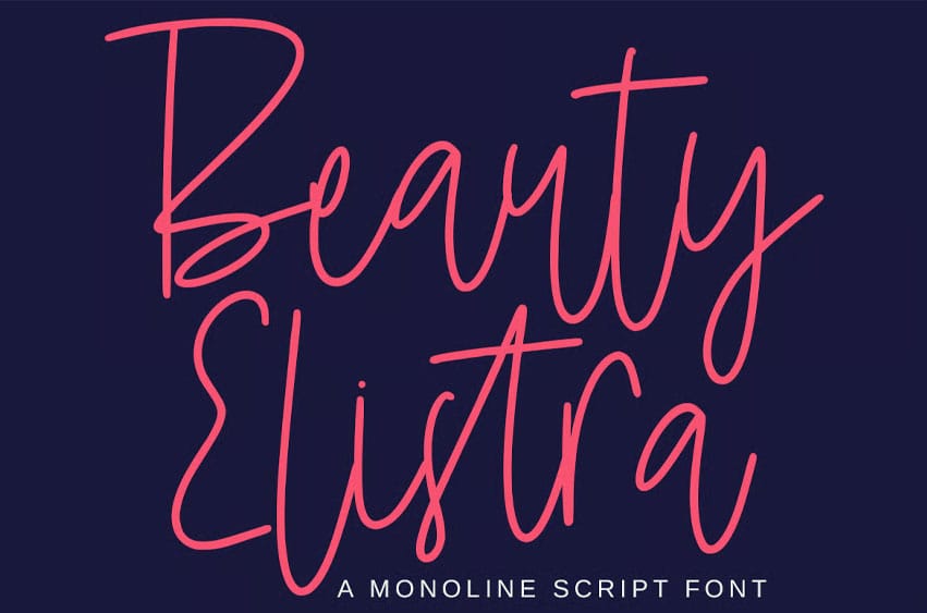 Beauty Elistra Font