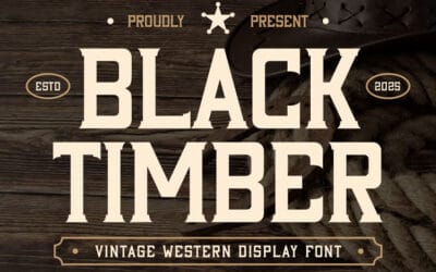 Black Timber Font