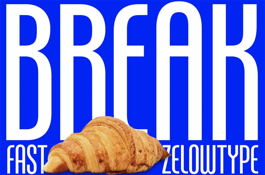 Break Fast Font