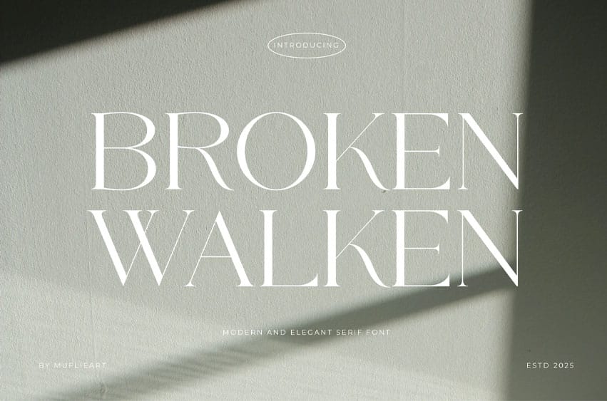Broken Walken Font