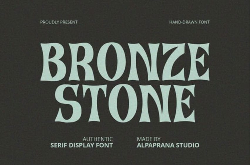 Bronze Stone Font