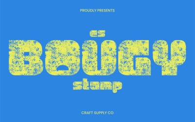 CS Bougy Stamp Font