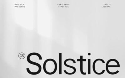CS Solstice Font