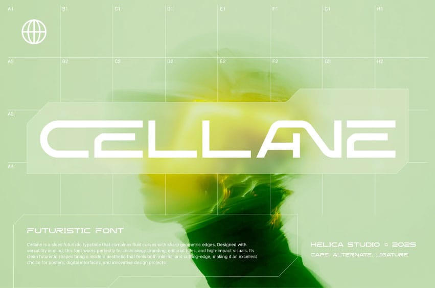Cellane Futuristic Font