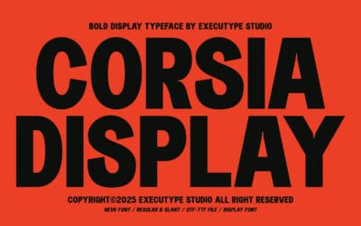 Corsia Display Font