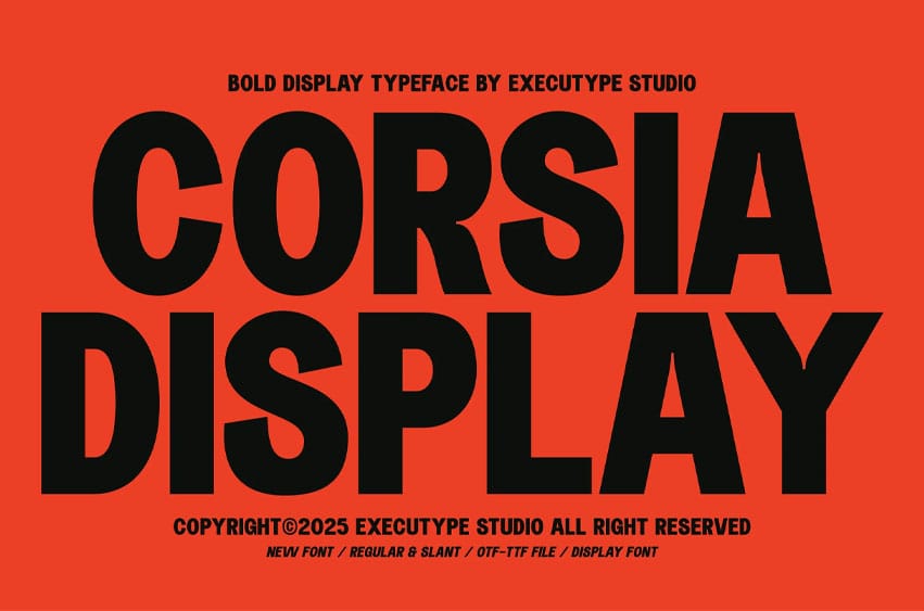 Corsia Display Font