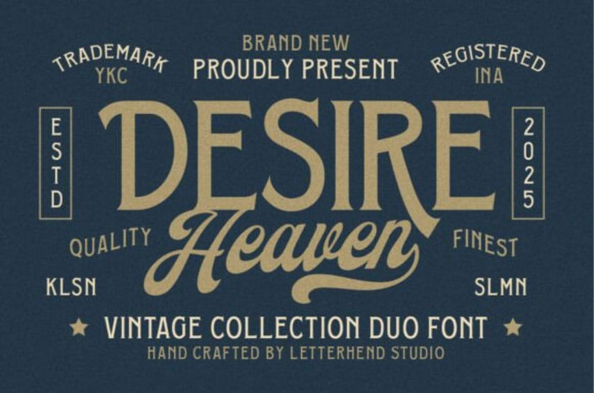 Desire Heaven Font