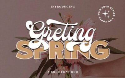 Greting Spring Font