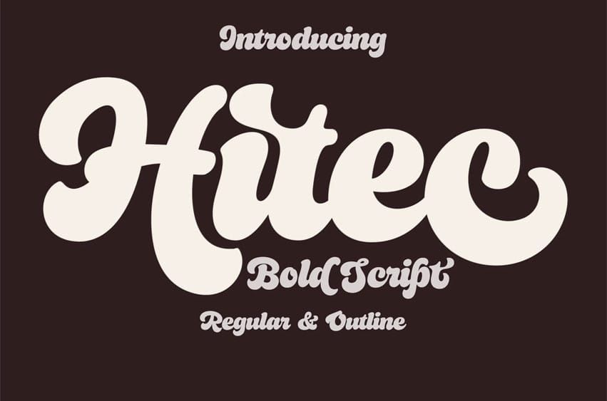 Hitec Script Font