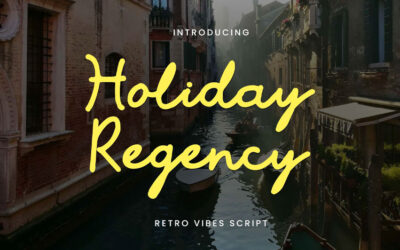 Holiday Regency Font