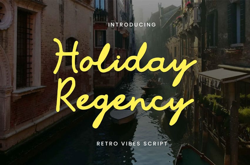 Holiday Regency Font