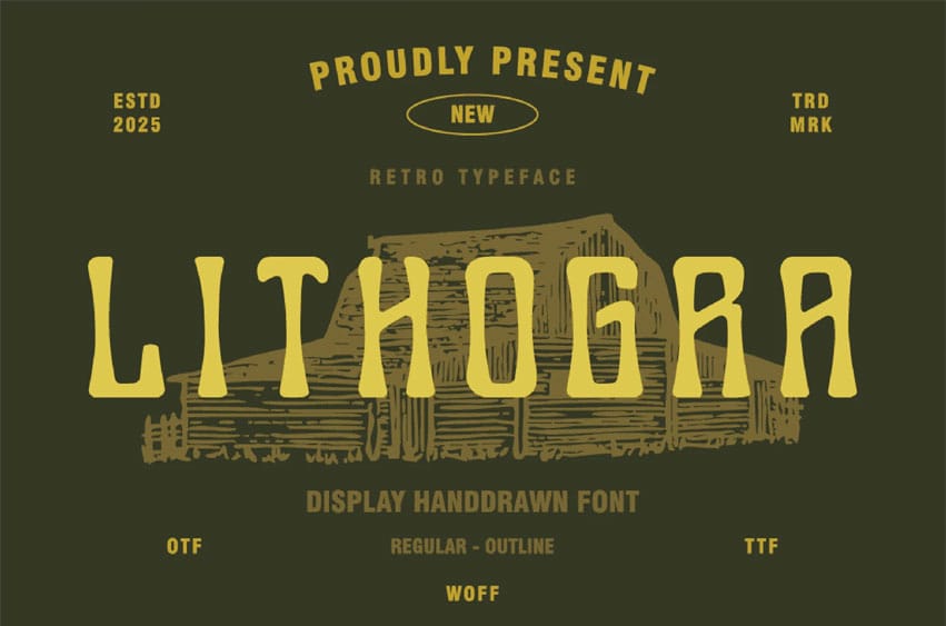 Lithogra Font