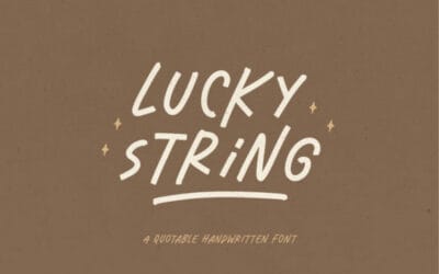 Lucky String Font