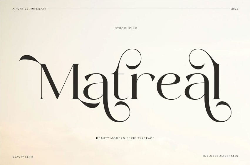Matreal Beauty Font