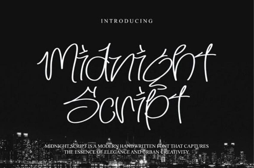 Midnight Script Font