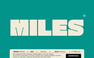 Miles Bold Font