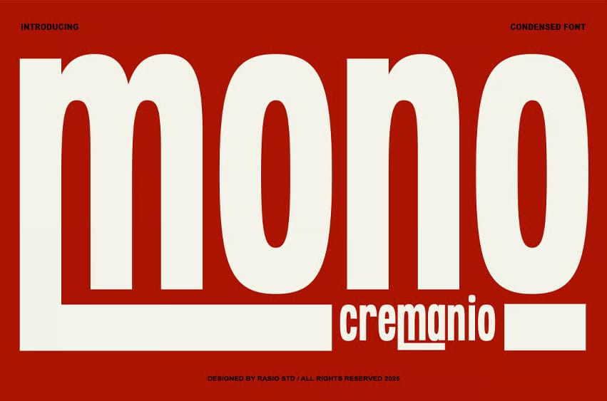 Mono Cremanio Font