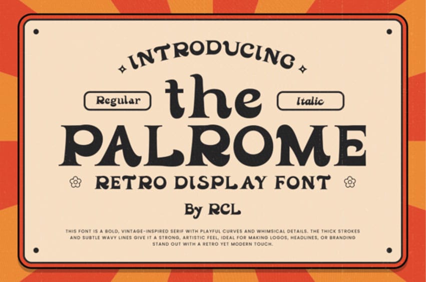 Palrome Font