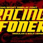Racing Foner Font