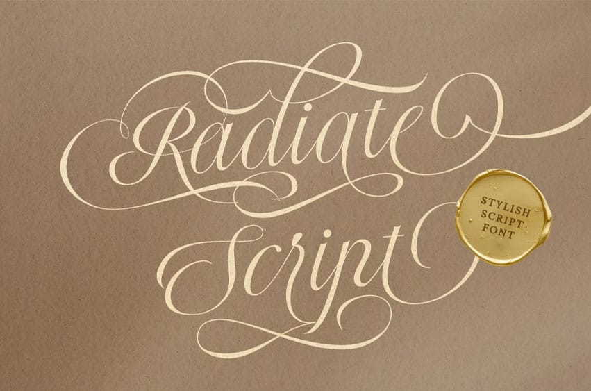Radiate Script Font
