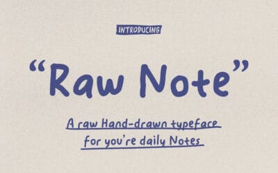 Raw Note Font