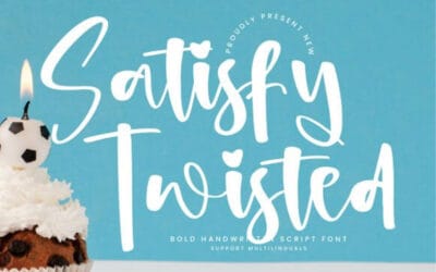 Satisfy Twisted Font