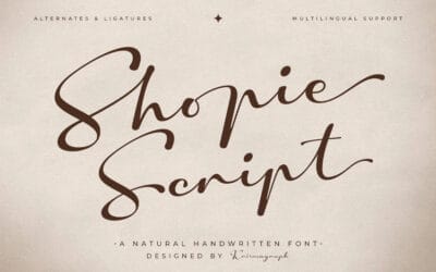 Shopie Script Font