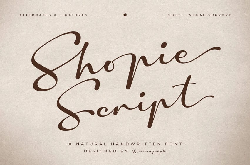 Shopie Script Font