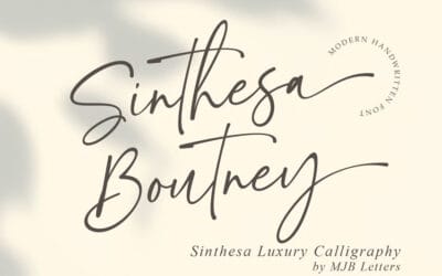 Sinthesa Boutney Font