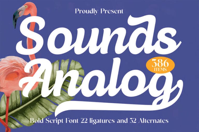 Sounds Analog Font - DaFontHub