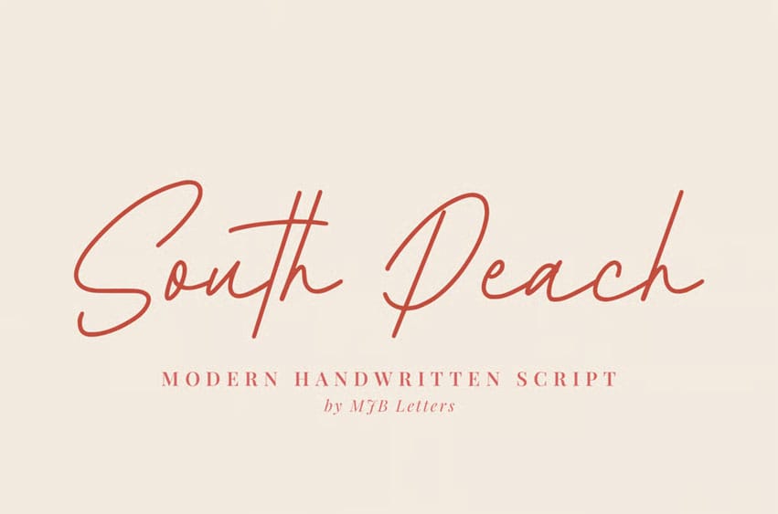 South Peach Font