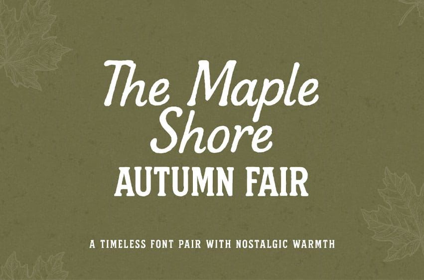 The Maple Shore Font
