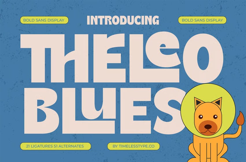 Theleo Blues Font