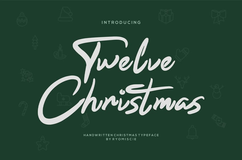 Twelve Christmas Font