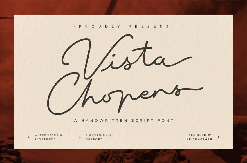 Vista Chopers Font