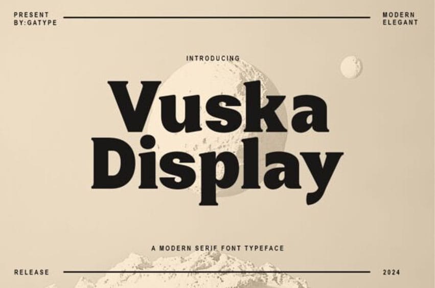 Vuska Display Font