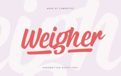 Weigher Font