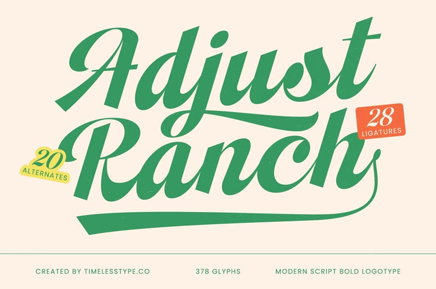 Adjust Ranch Font