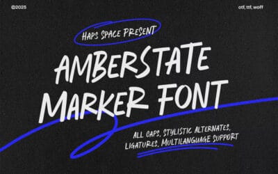 Amberstate Marker Font