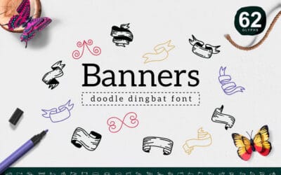 Banners Dingbat Font