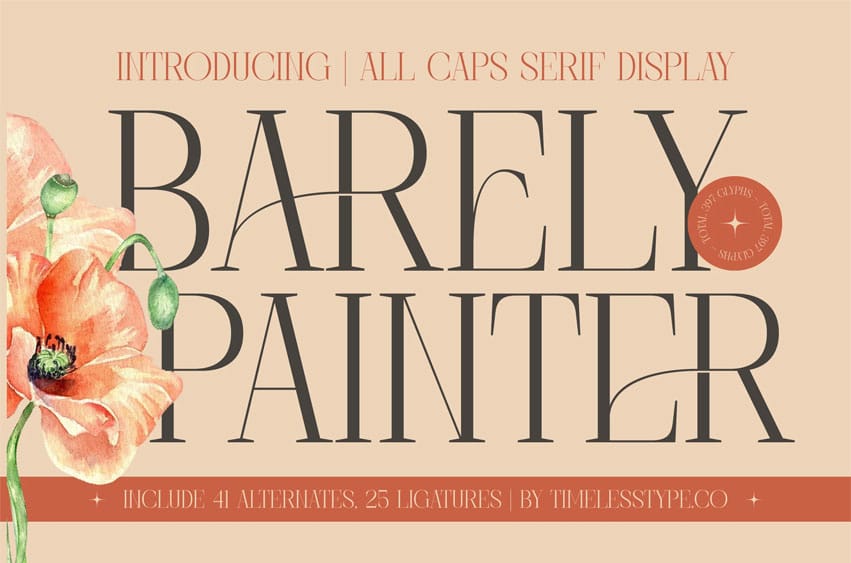 Barely Painter Font