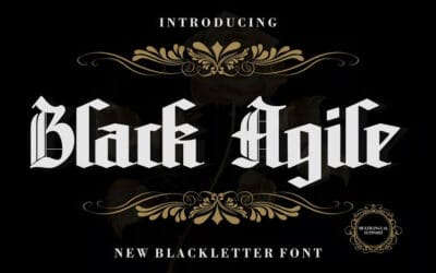 Black Agile Font