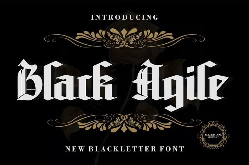 Black Agile Font