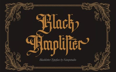 Black Amplifier Font