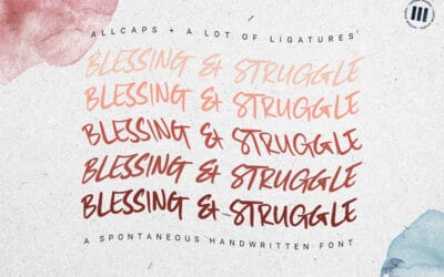 Blessing and Struggle Font